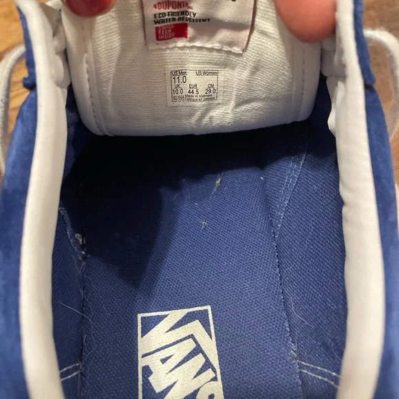 Vans - Like New-Suede - Old Skool True Blue and White - Picture 3 of 3